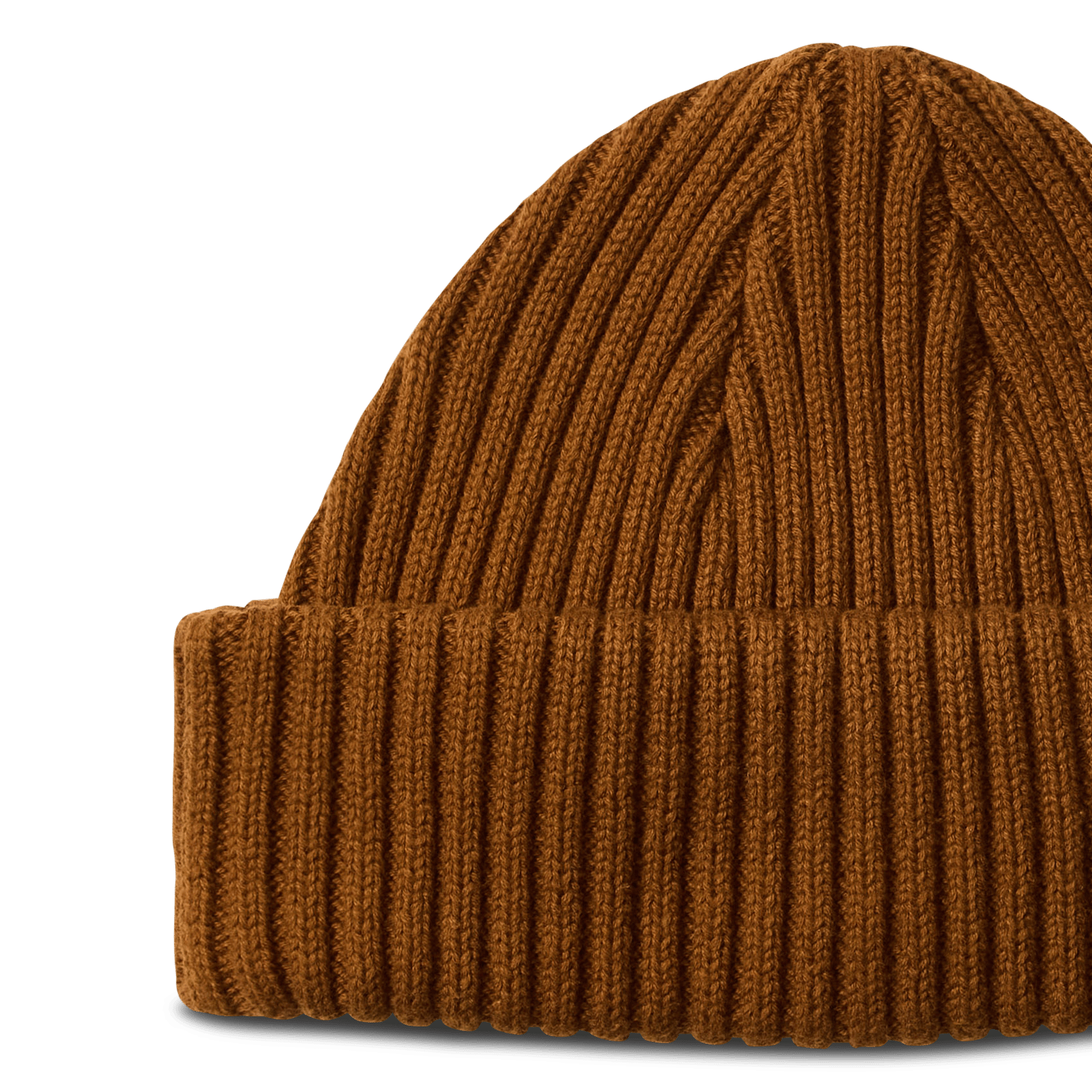 Bonnet en coton bio SELECTED Marron