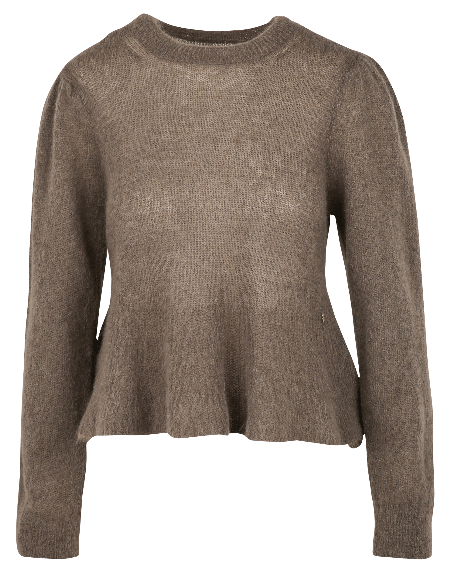 Flared wool blend sweater DES PETITS HAUTS Grey