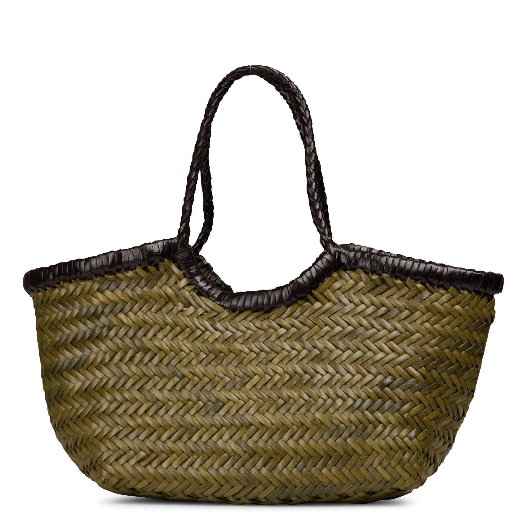 Woven leather handbag DRAGON DIFFUSION