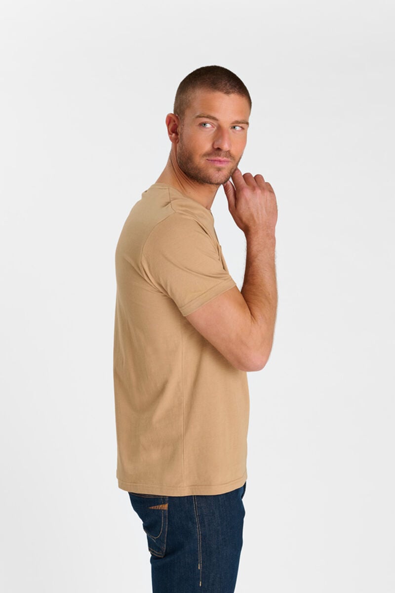 Round-neck T-shirt LE TEMPS DES CERISES Beige