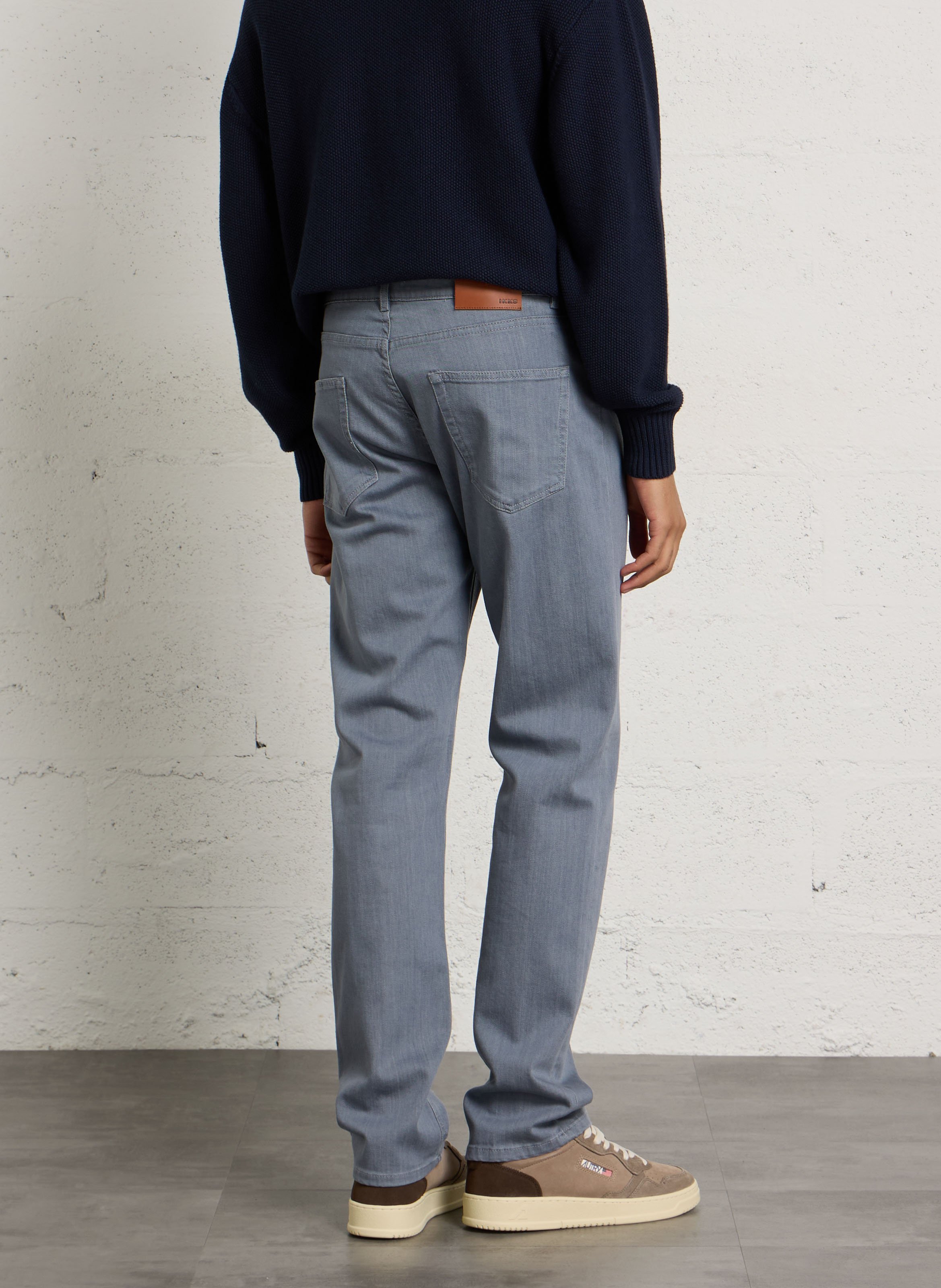 Straight Cut Jeans aus Baumwoll-Mix IKKS Blau
