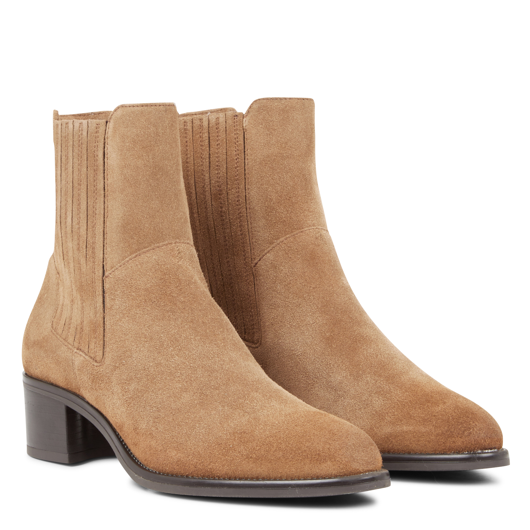 Leather mid-calf boots JONAK Brown