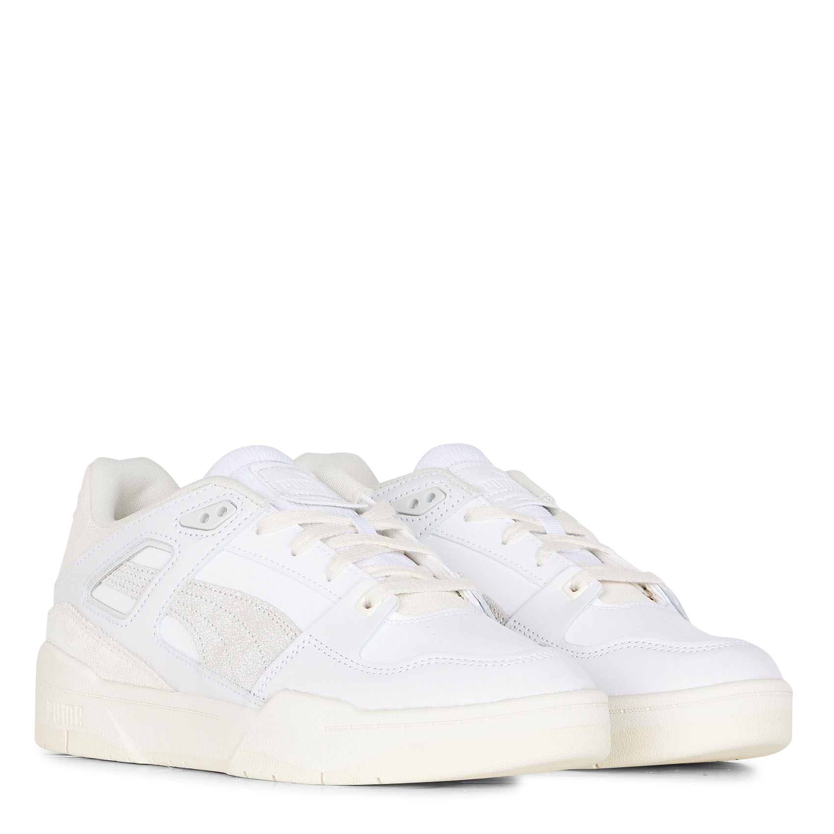 Leather low-top sneakers PUMA White