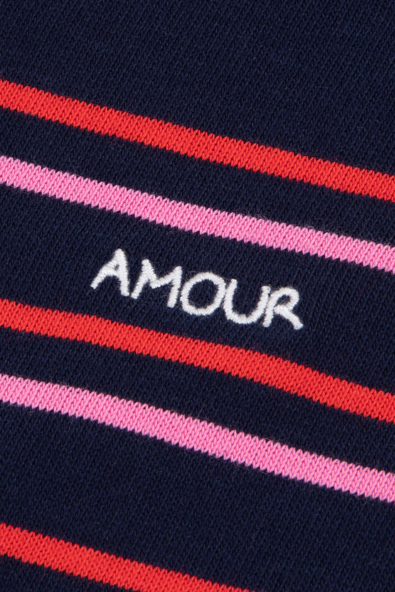 ?Amour" striped round-neck bodysuit in organic cotton MAISON LABICHE Blue