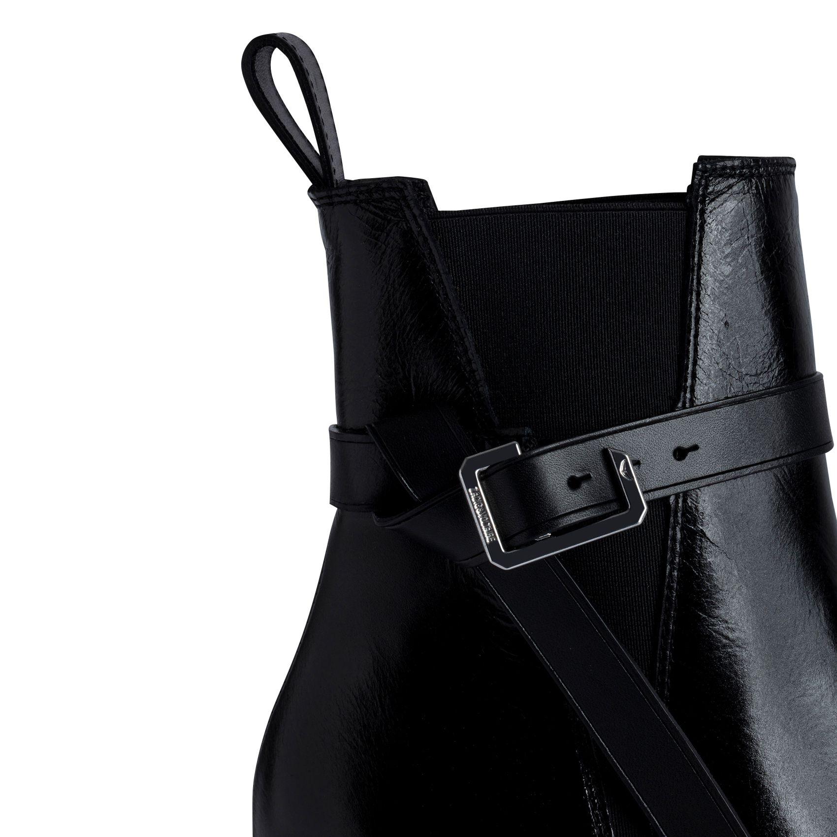 Bottines en cuir vernis ZADIG&VOLTAIRE Noir