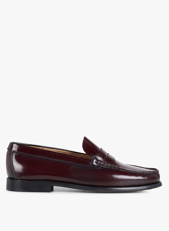 Glazed Leather Loafers Bordeaux Jonak Women 609 ODELYA CUIR GLACE 7 BORDEAUX Place des Tendances Europe