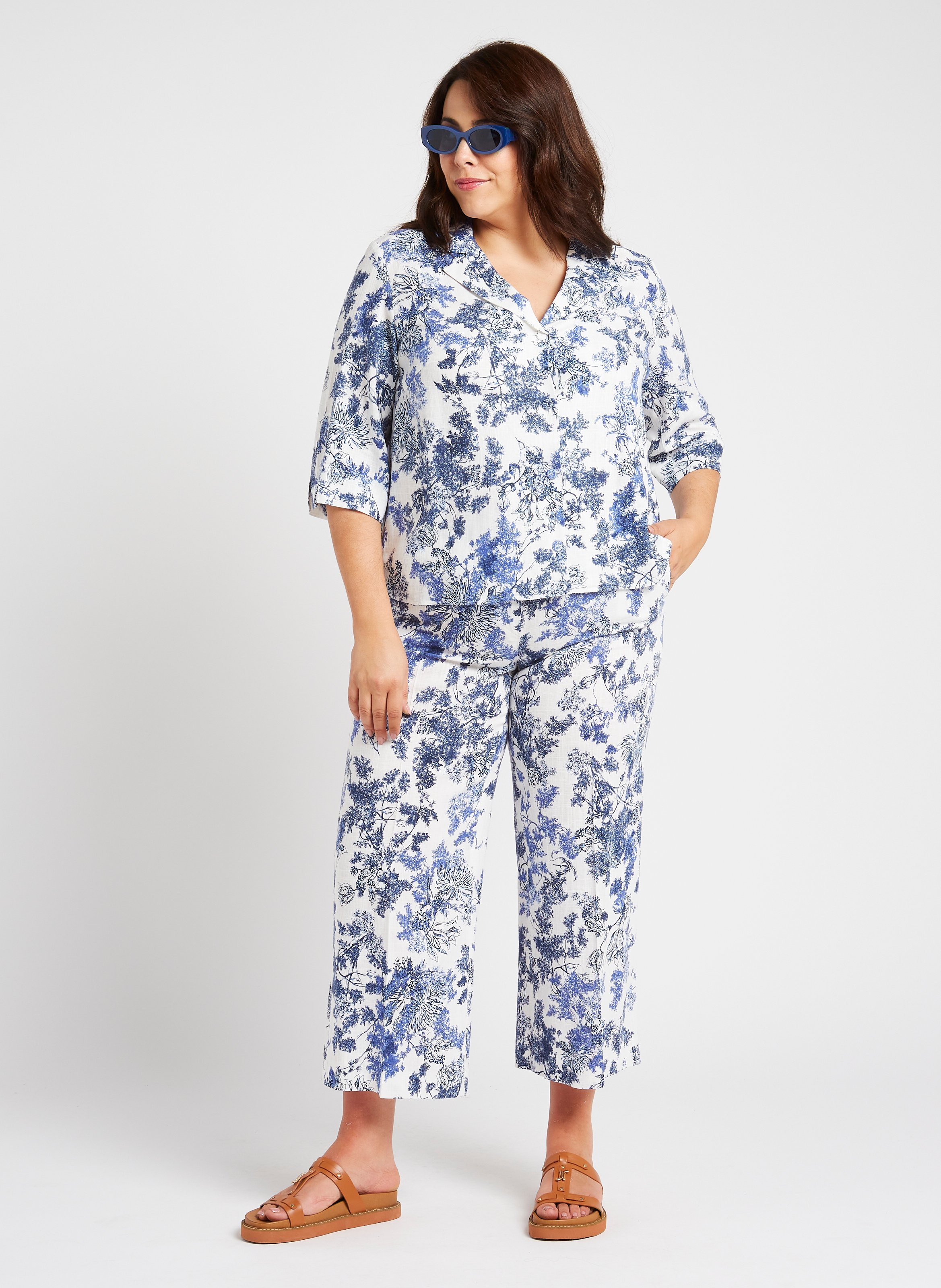 Pantalon droit cropped  PERSONA by Marina Rinaldi Blanc