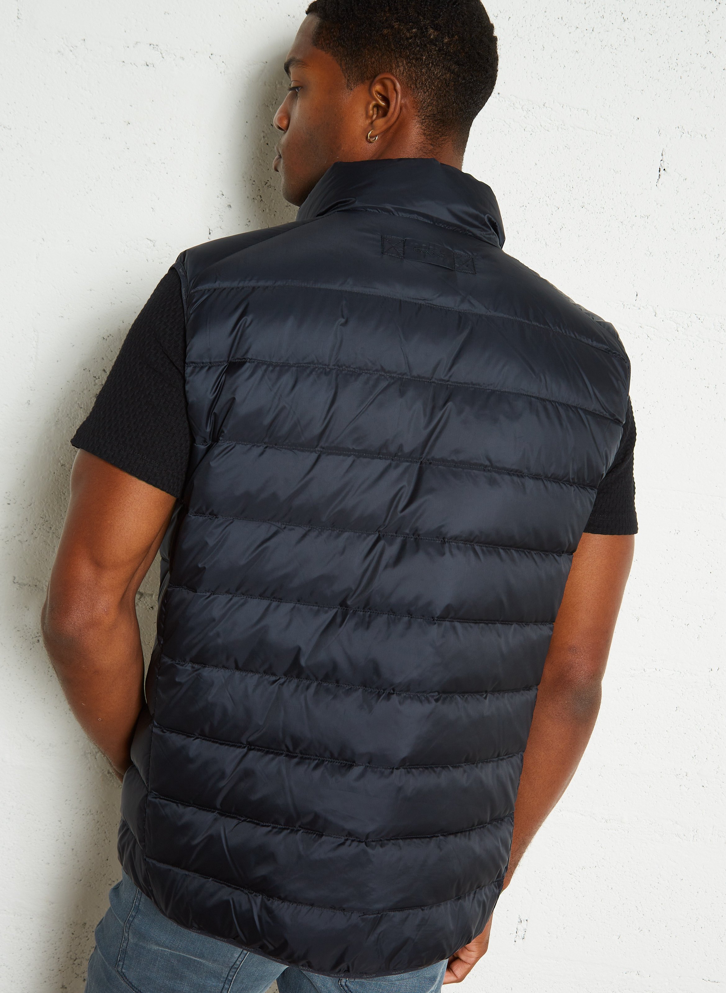 Quilted padded gilet GANT Black