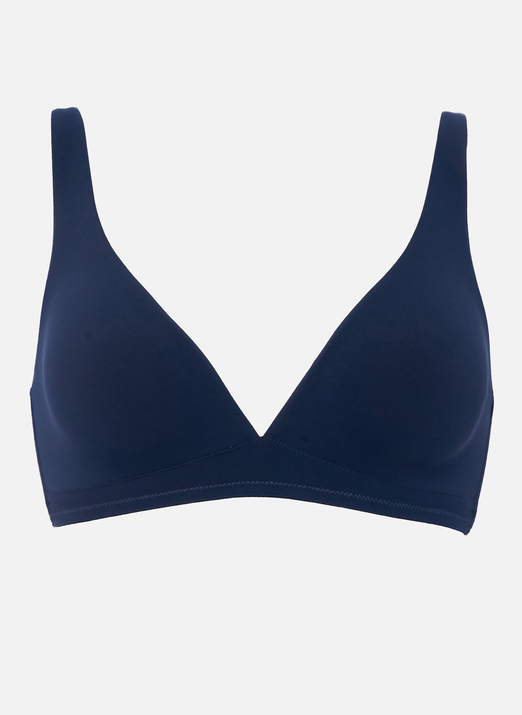Cotton triangle bra HUIT Blue