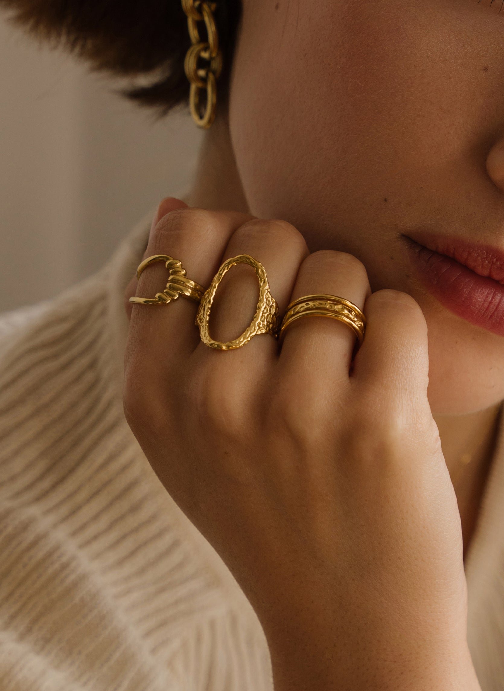 Fine ring Claudia AEC Paris Golden