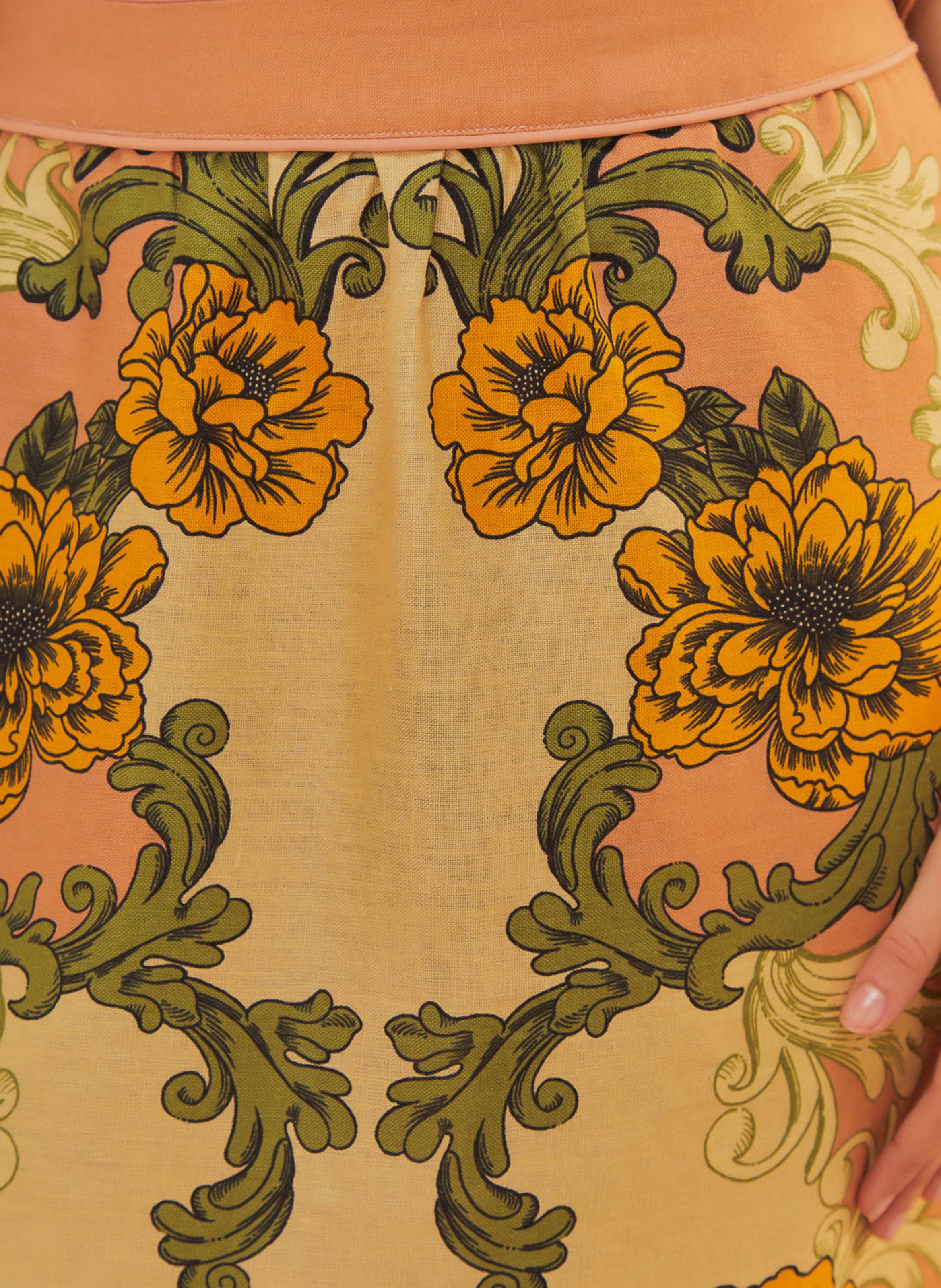 Jupe midi à imprimé floral  FARM RIO Multicolore