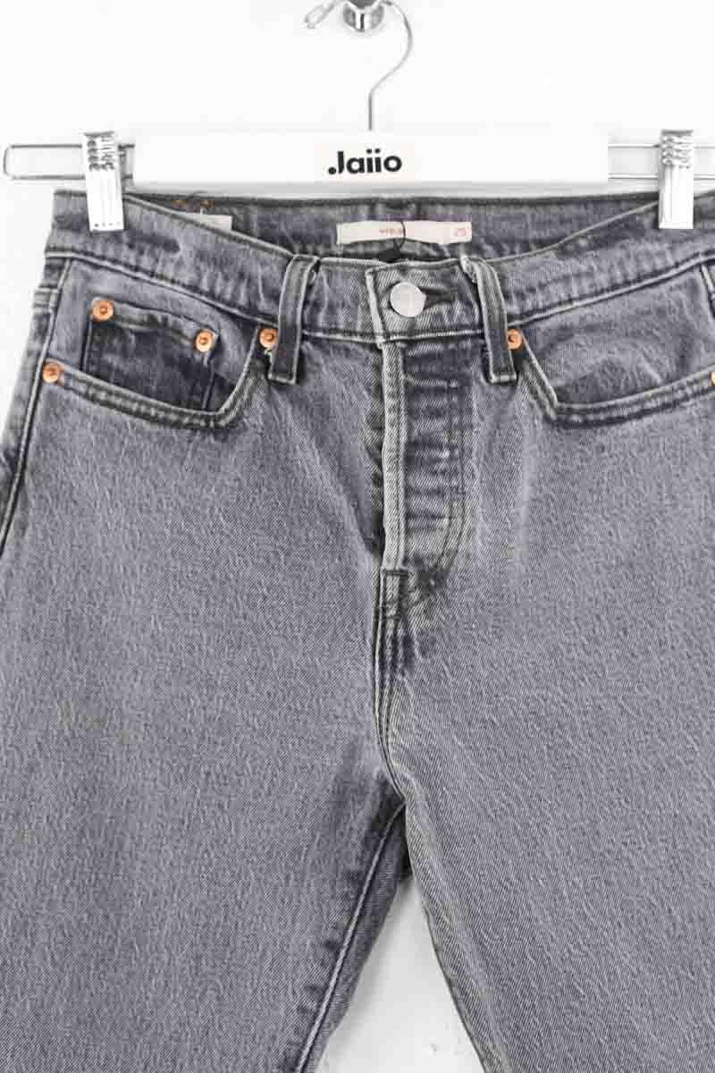 Cotton straight jeans LEVI'S - Seconde main Grey