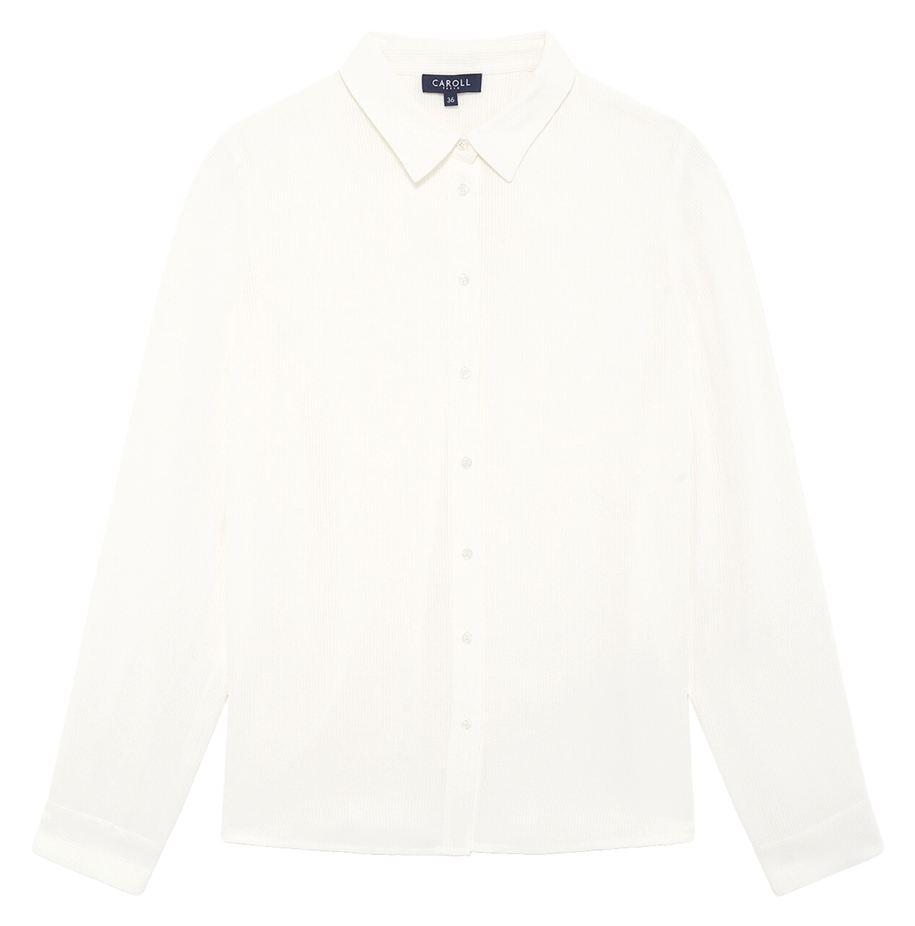 Chemise col classique CAROLL Beige