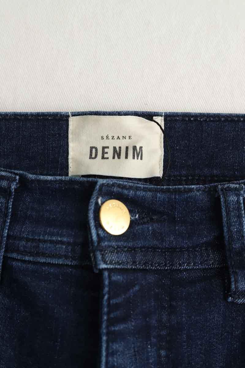 Cotton skinny jeans SEZANE - Seconde main Blue