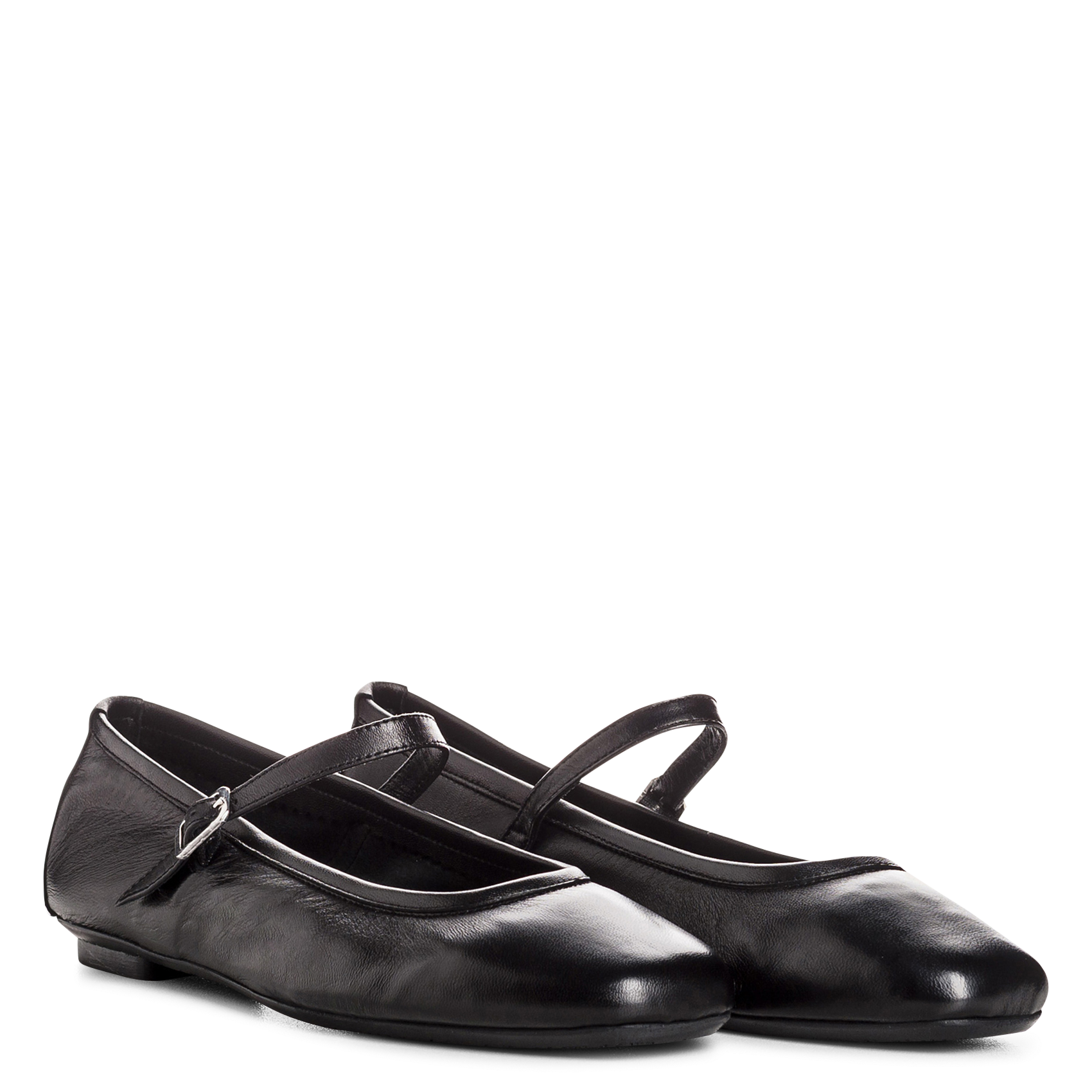 Babies leather T-strap shoes REQINS Black