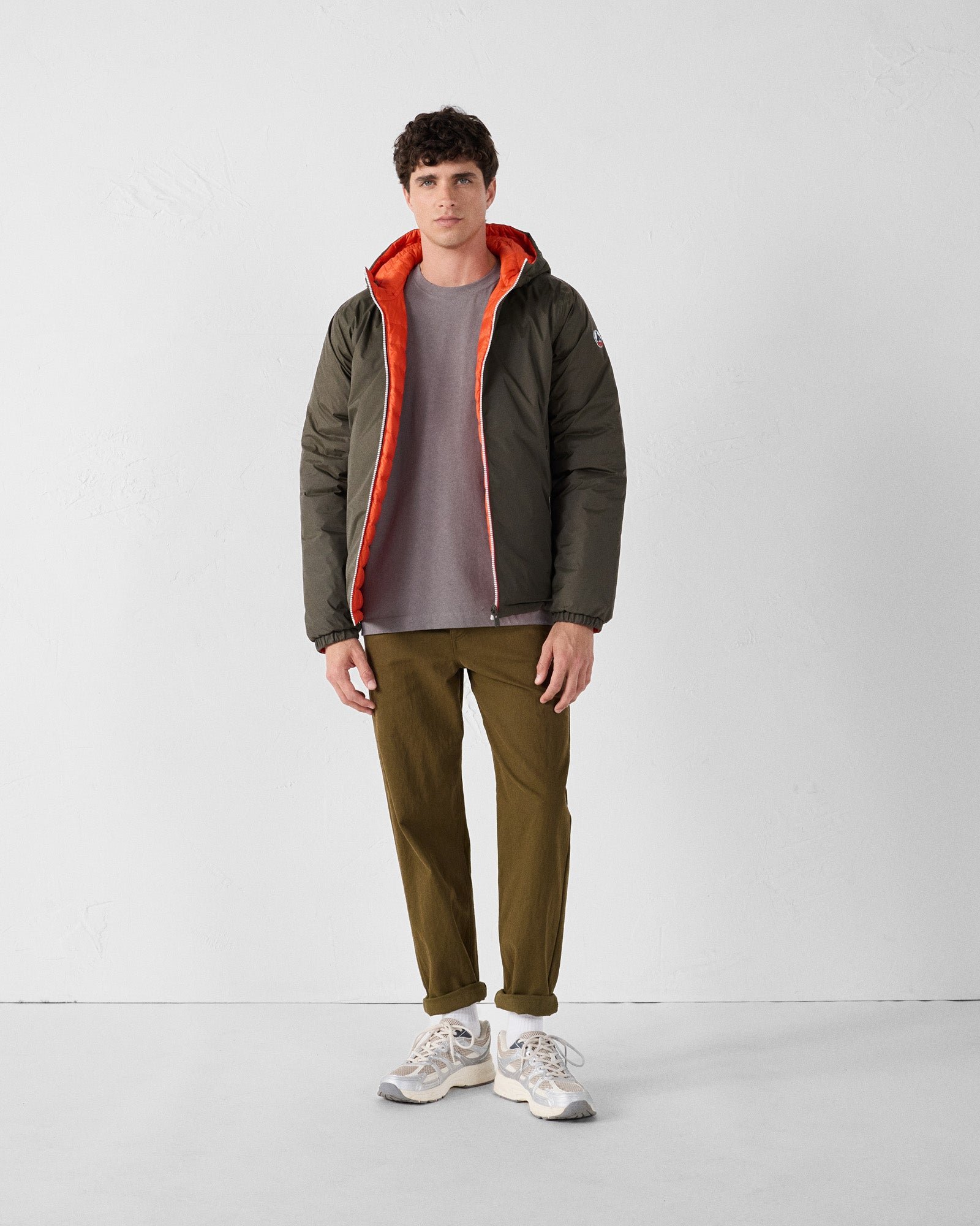 Reversible jacket army/fire red brummen JOTT Green