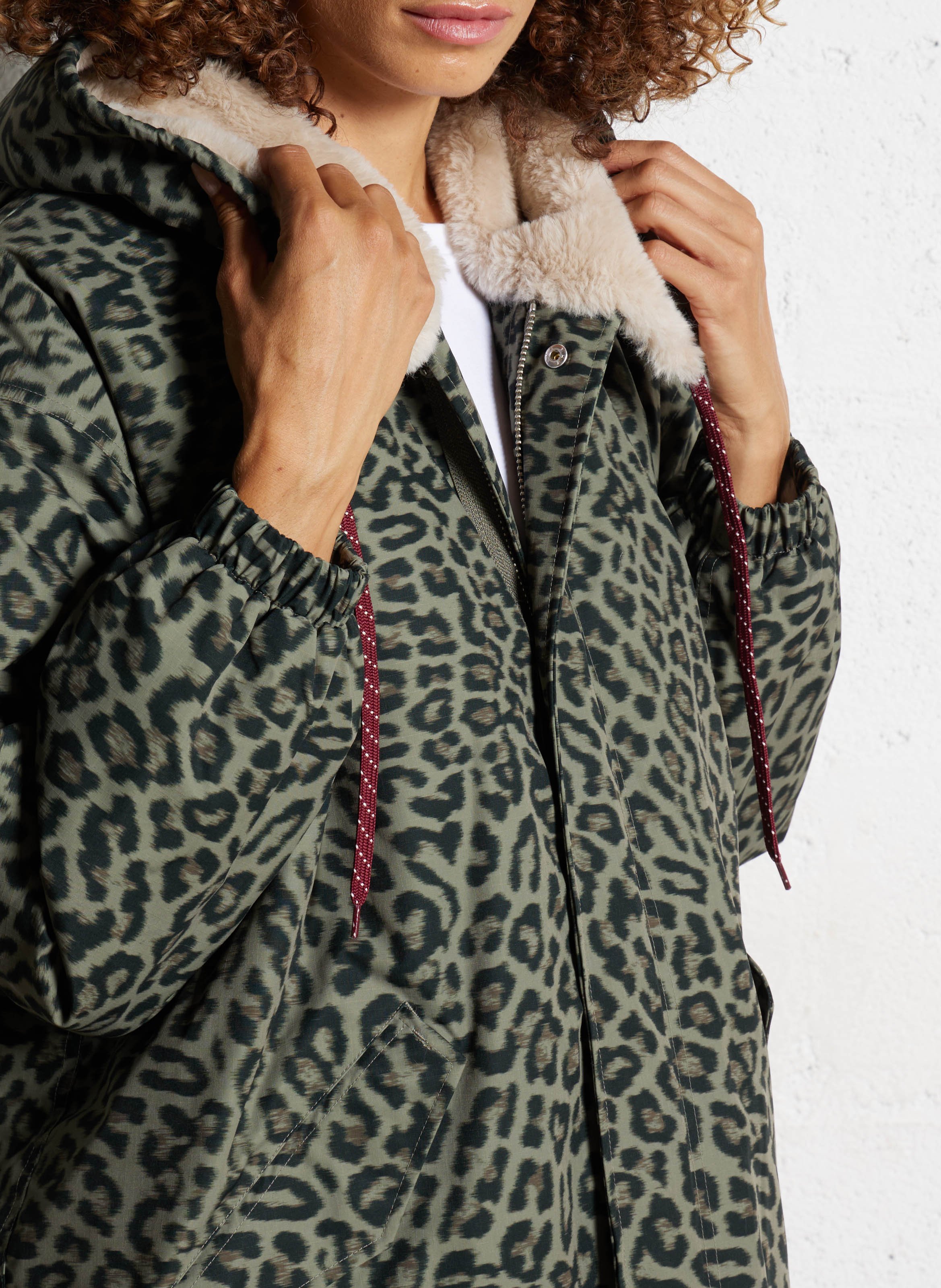 Oversized jas met capuchon BELLEROSE Grijs