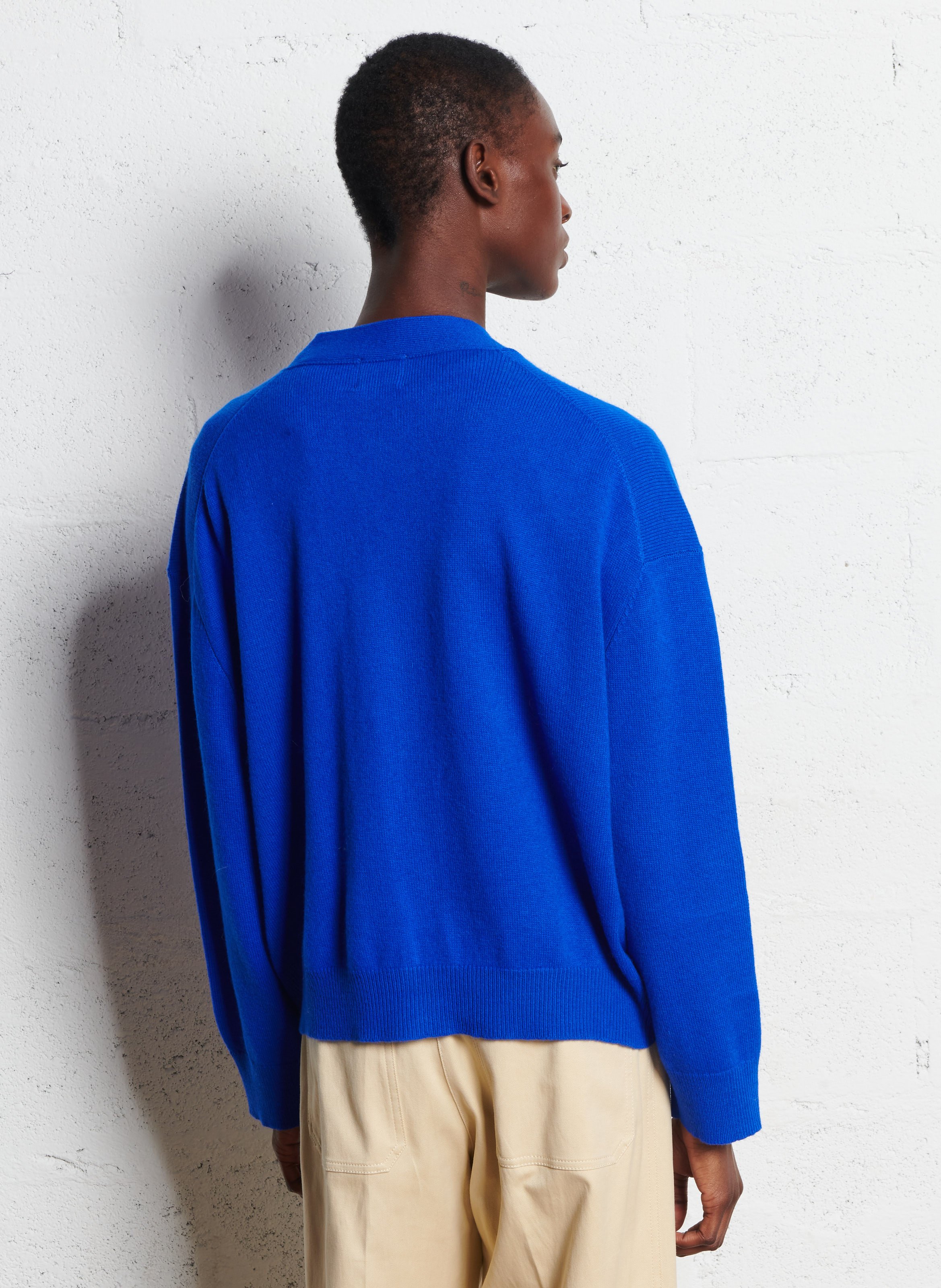 Halflang vest van wolmix Romane BELLEROSE Blauw