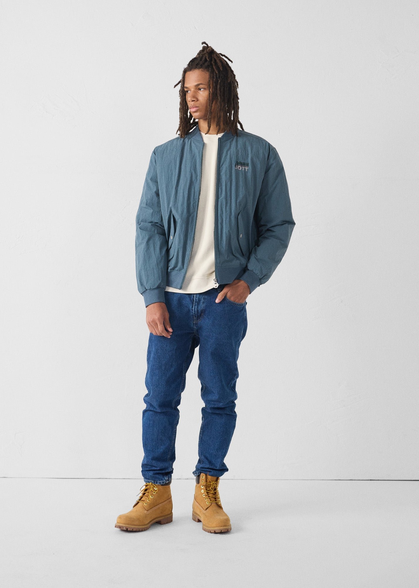 Bluestone/black Bentham bomber jacket JOTT Blue