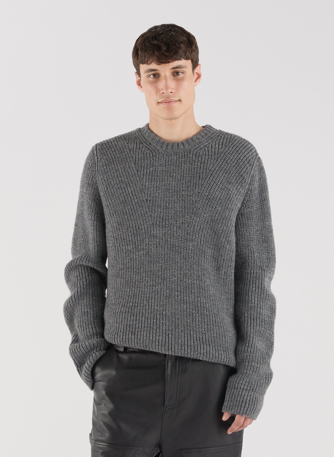 Rundhalspullover aus Alpaka-Mix SAISON 1865