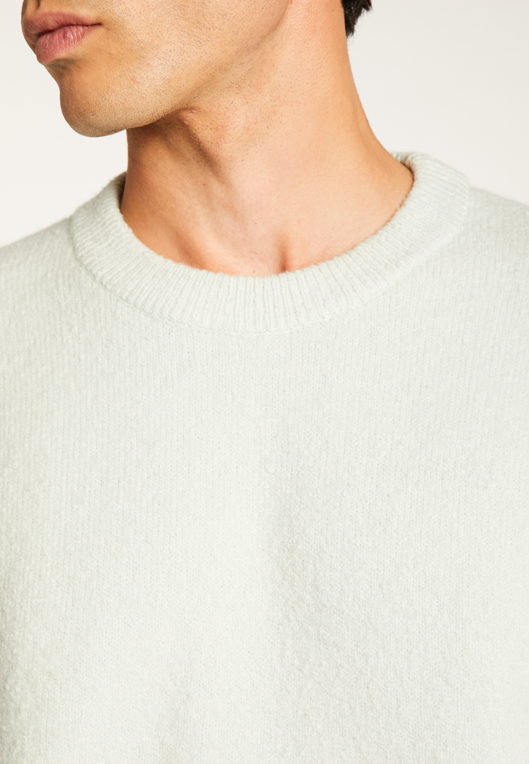 Colour block cotton sweater MAISON MONTAGUT Green