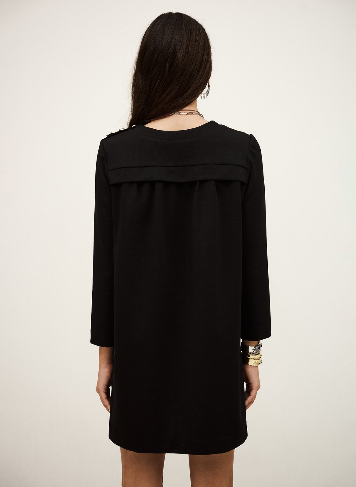 Robe courte col rond BA&SH Noir