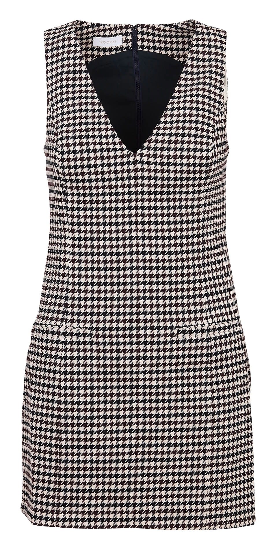 Korte jurk met V-hals en print KOOKAI Blauw