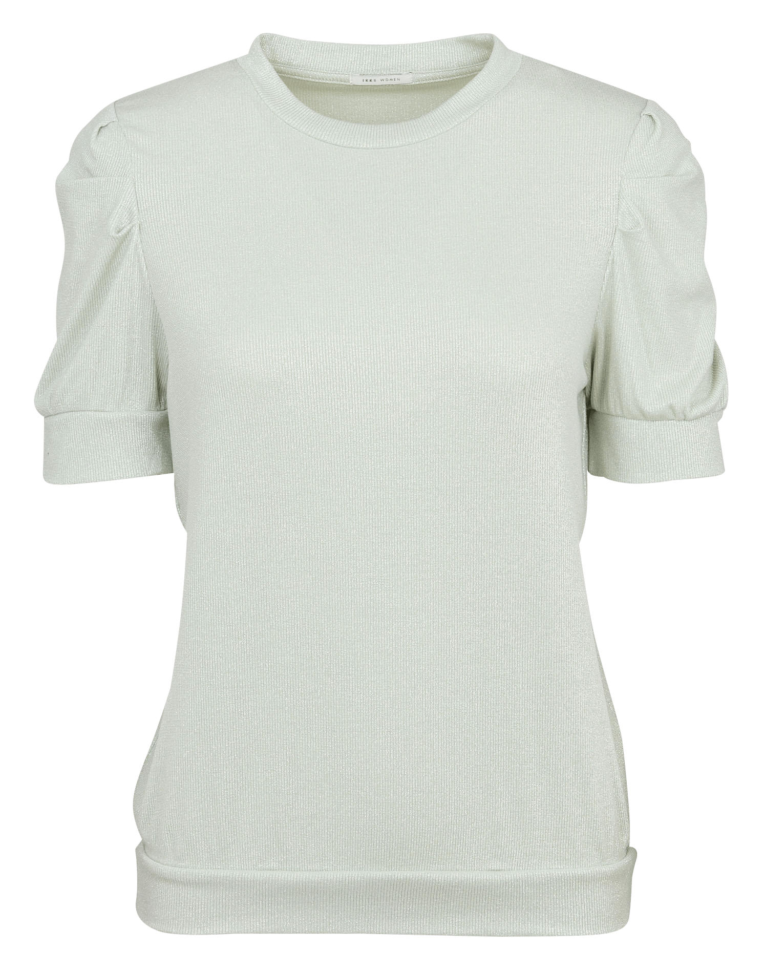 Round neck straight fit sequined sweater IKKS Green