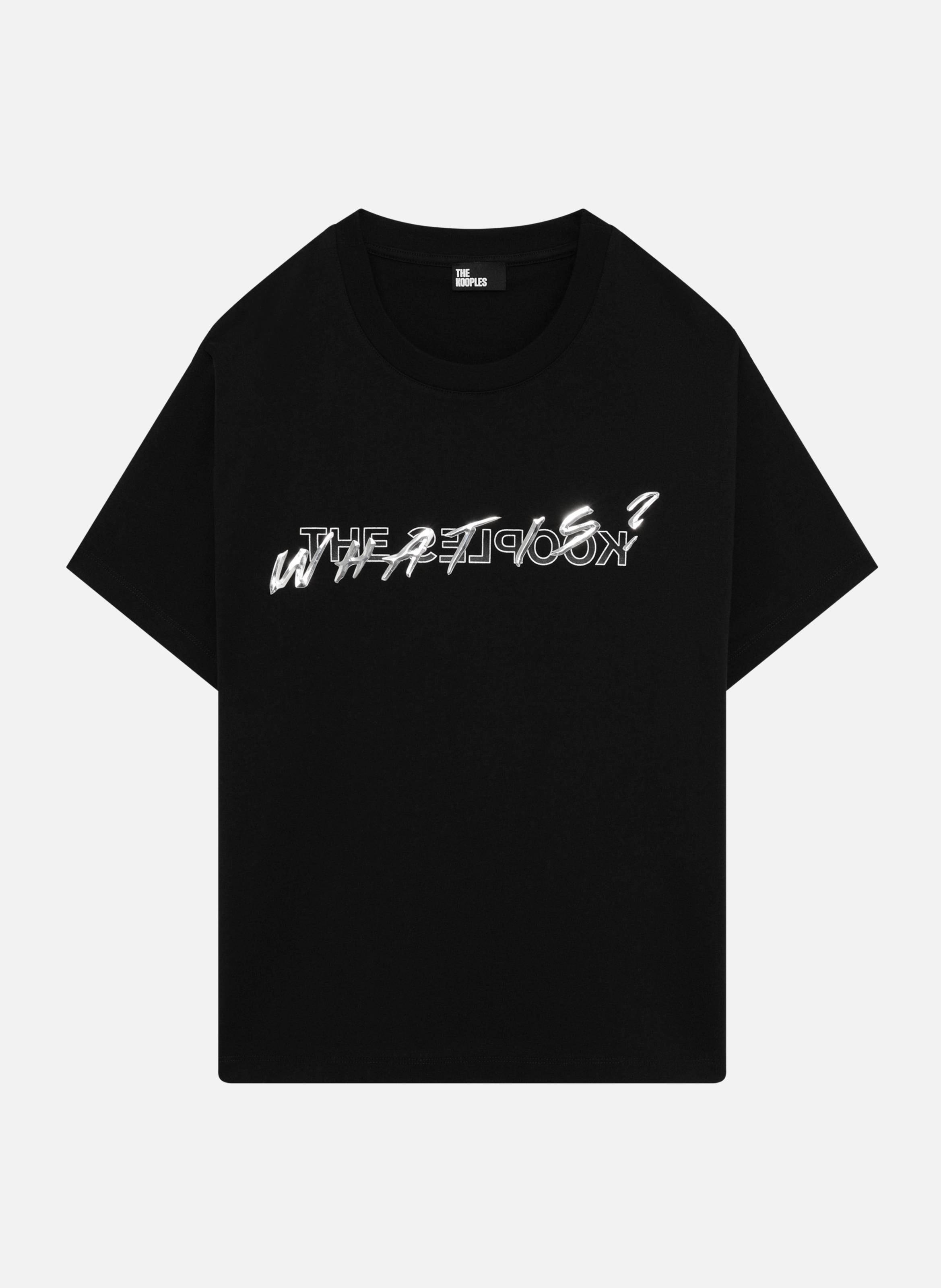 Metallic effect T-shirt THE KOOPLES Black