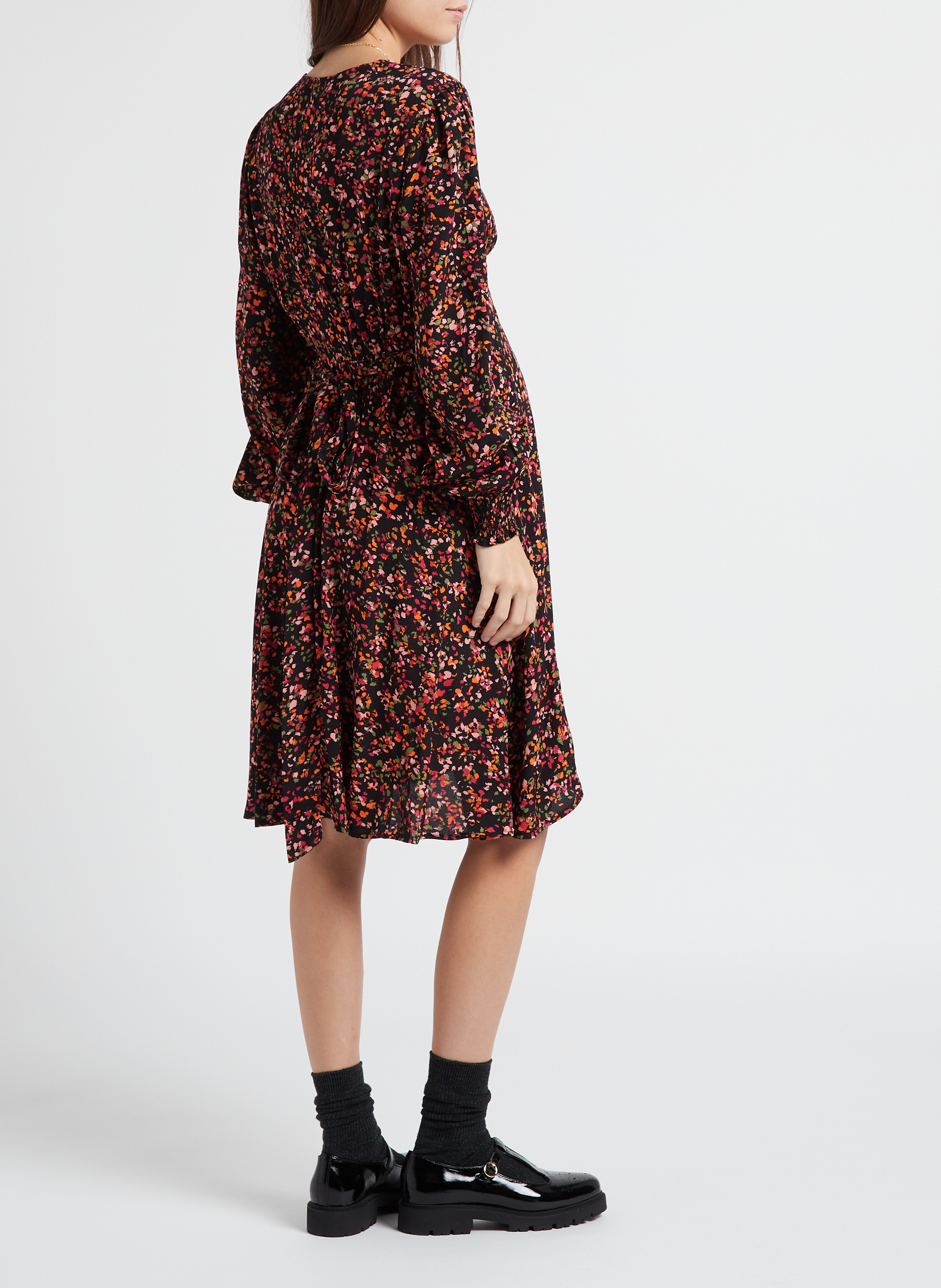 Robe col V cache-c?ur  SERAPHINE Multicolore