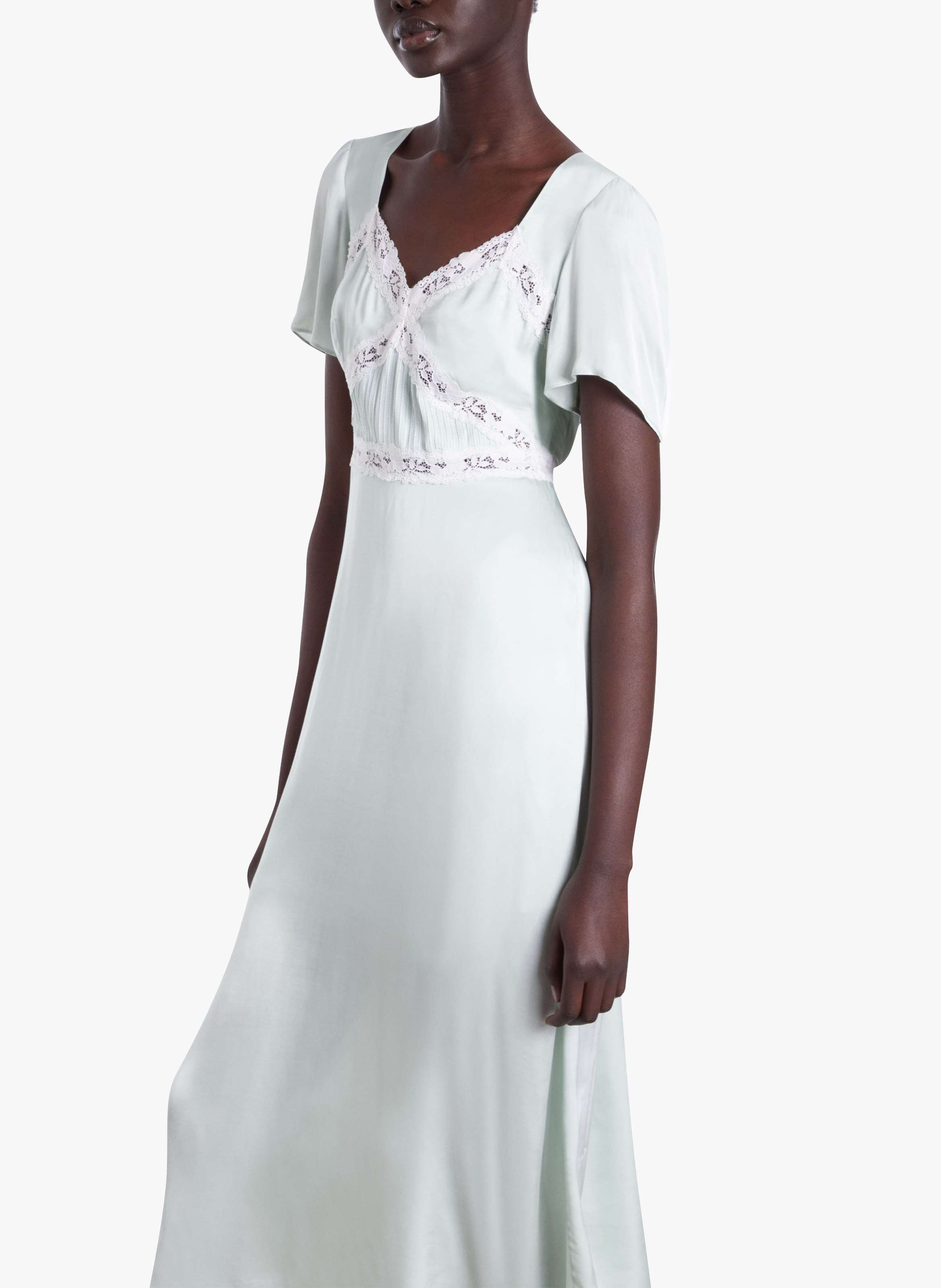 Robe longue col coeur  THE KOOPLES Bleu