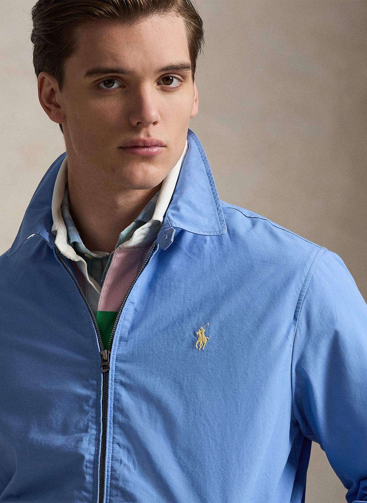 Windbreaker jacket with zip POLO RALPH LAUREN Blue