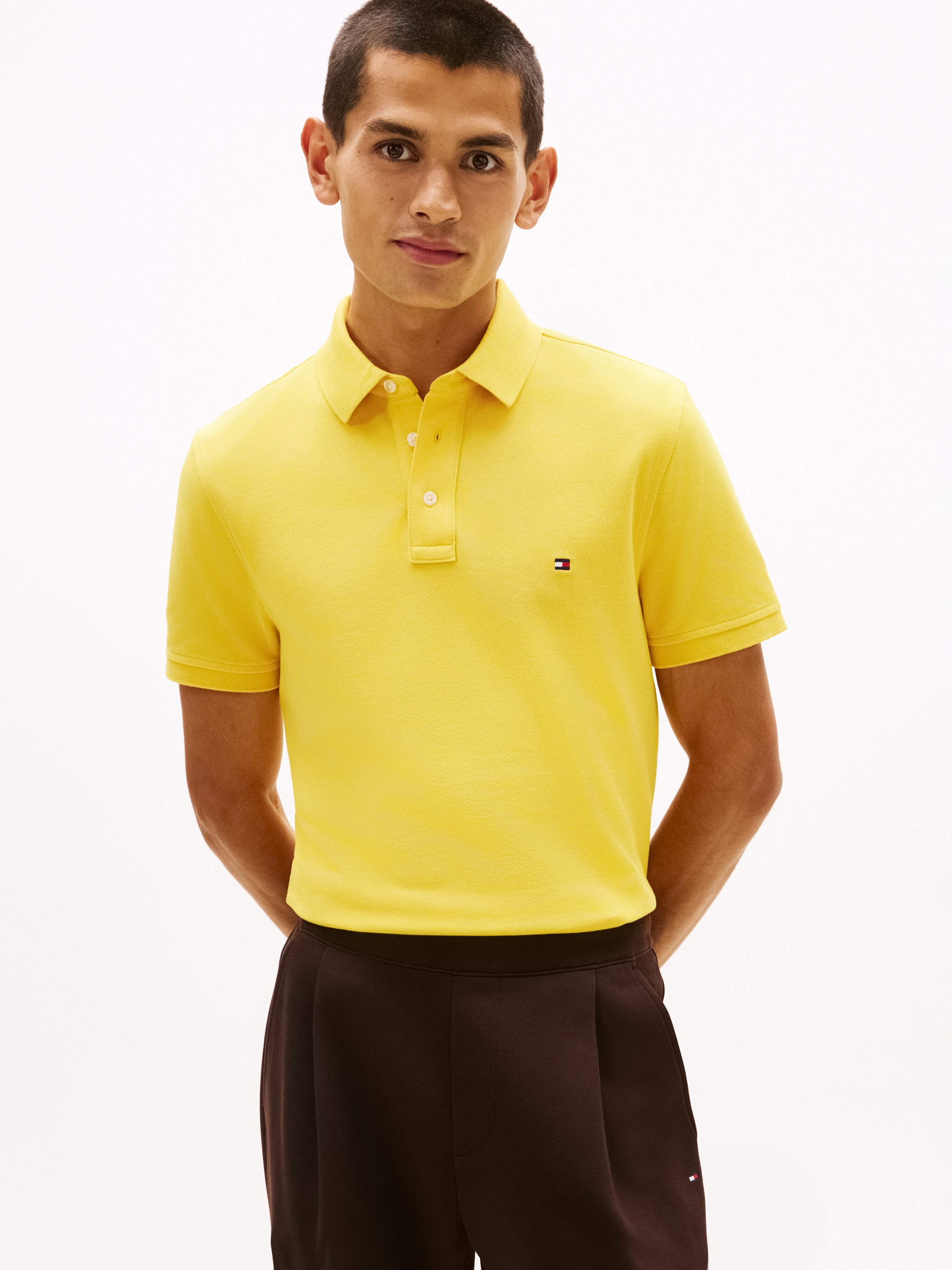 Polo slim-fit en coton bio TOMMY HILFIGER
