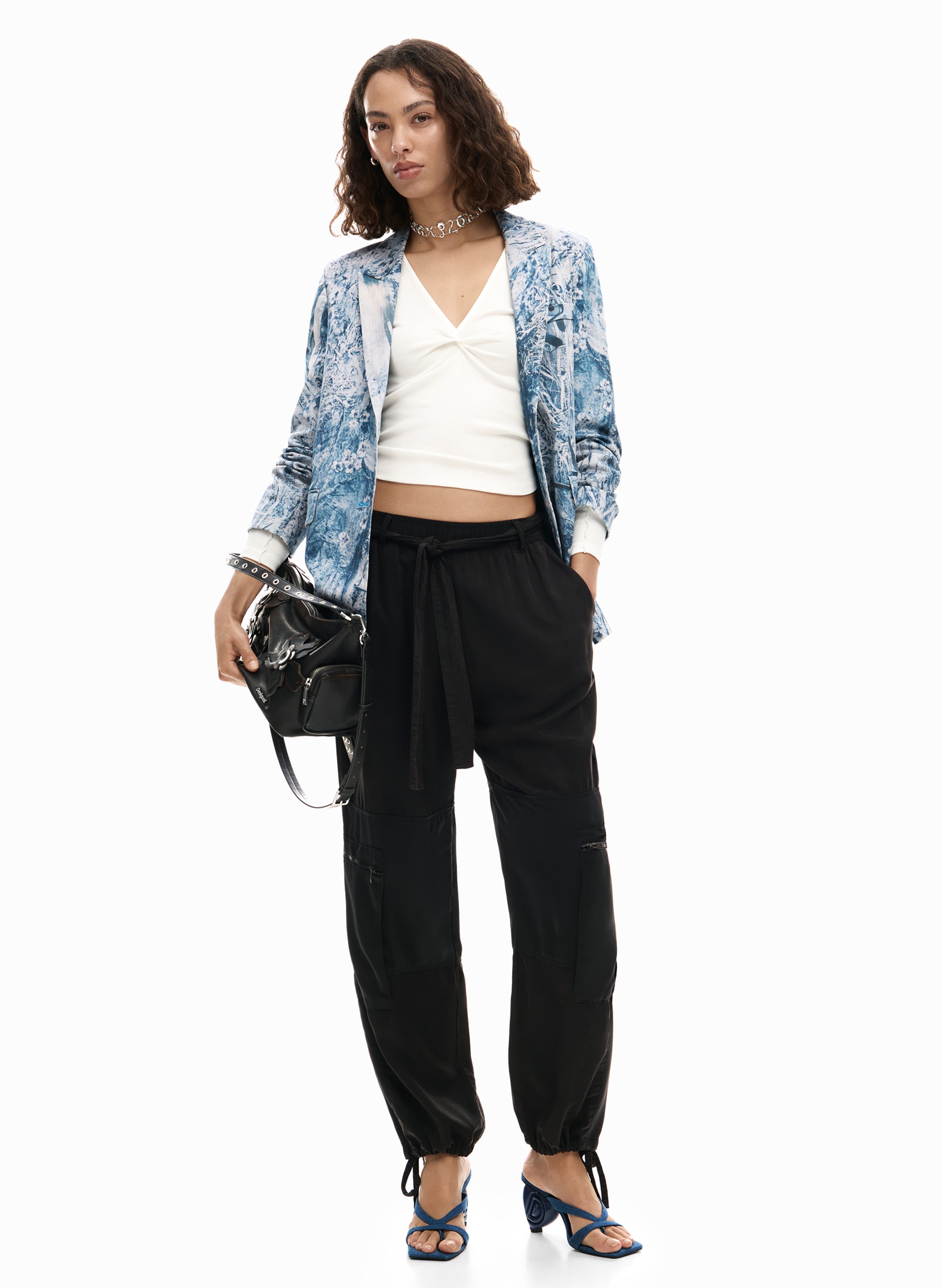 Veste de tailleur imprimé  DESIGUAL Noir