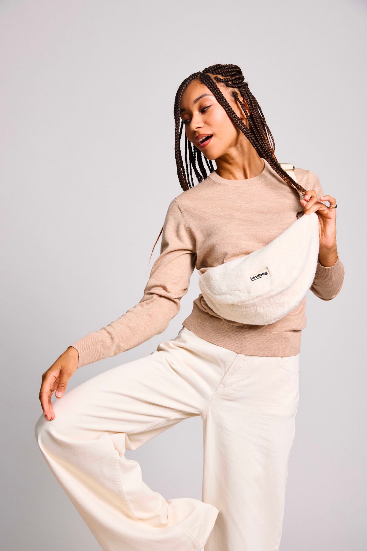Cotton waist bag HINDBAG White