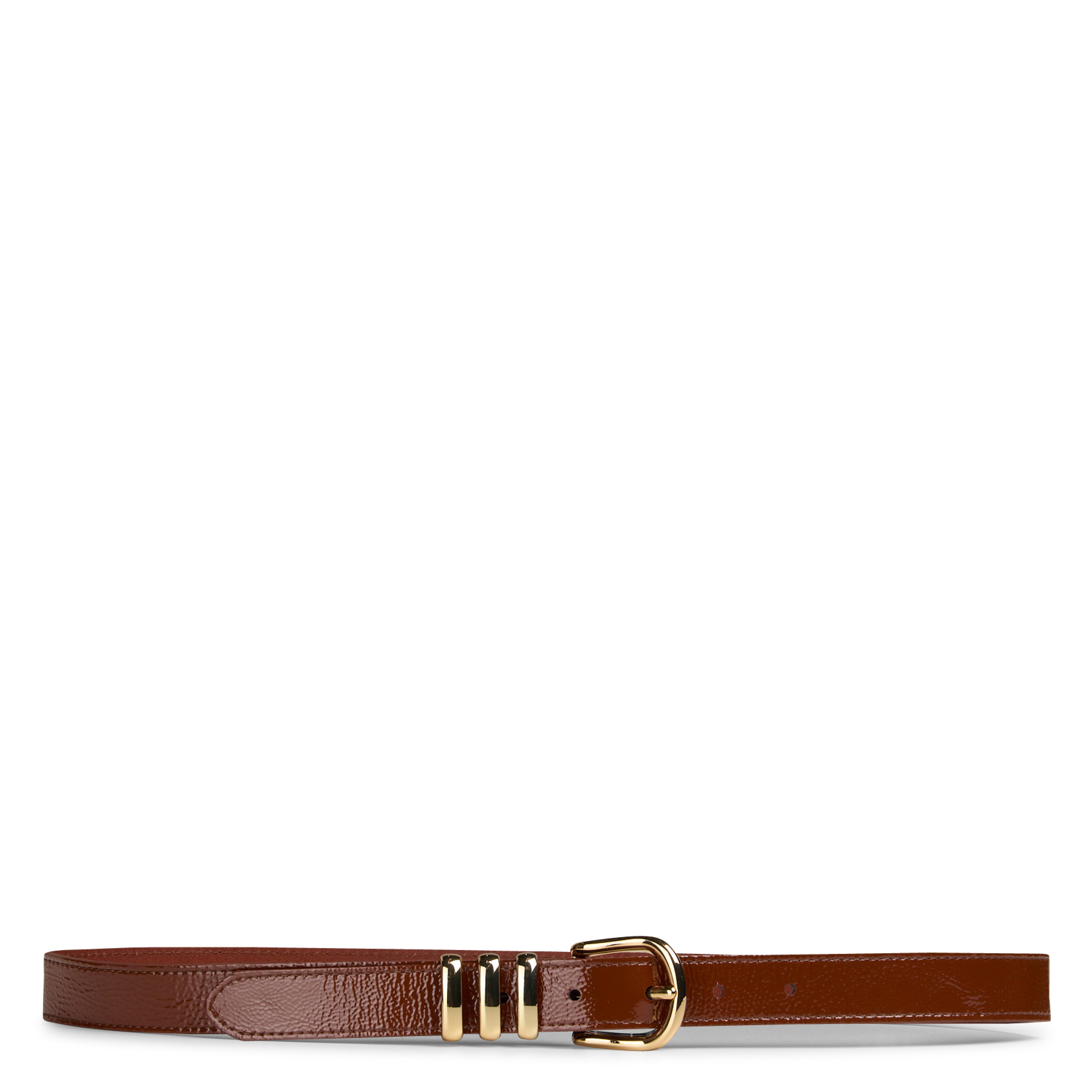 Thin leather belt with buckle HERBERT FRERE SOEUR