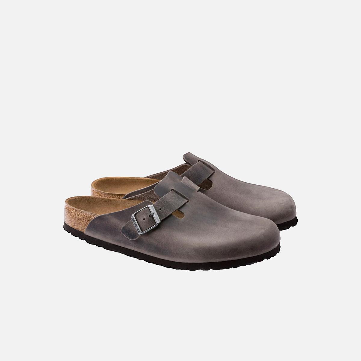 Arizona flat sandals BIRKENSTOCK Grey