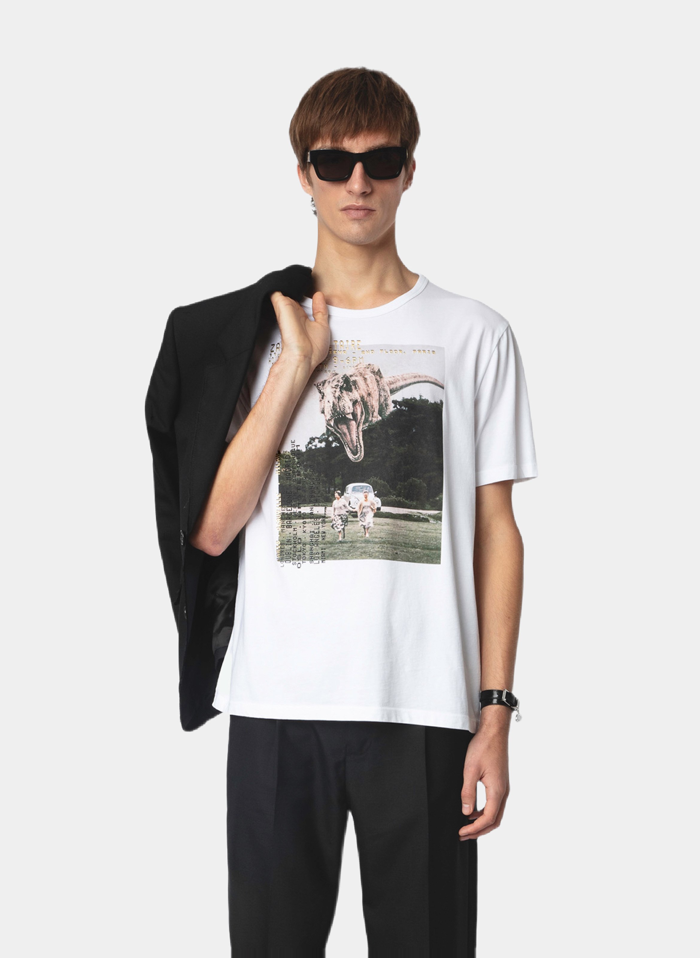 Tee-shirt droit en coton bio sérigraphié ZADIG&VOLTAIRE Blanc