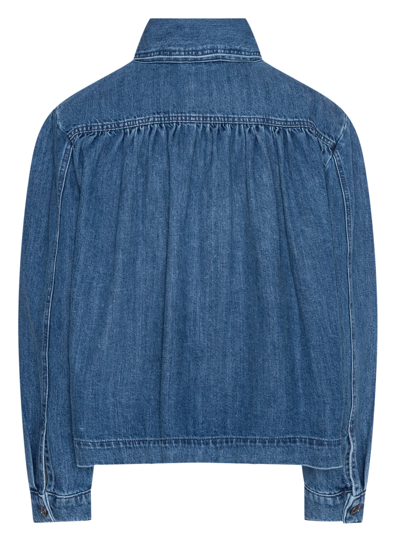 Veste oversize boutonnée en denim ROTATE Bleu