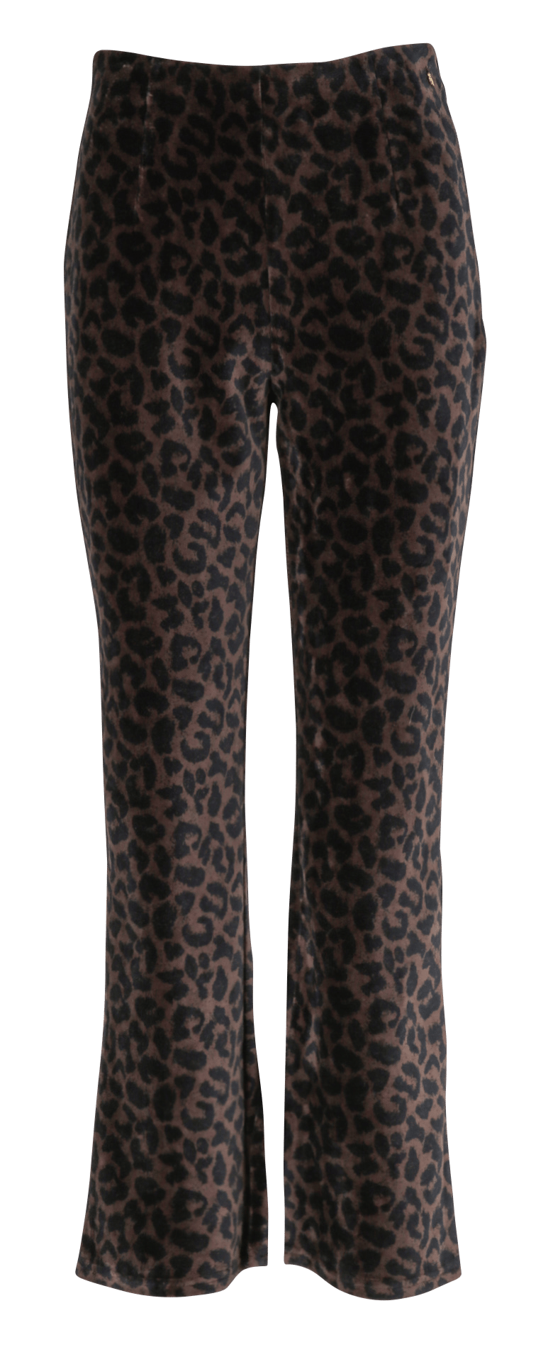 Straight-leg printed cotton-blend pants DES PETITS HAUTS Brown