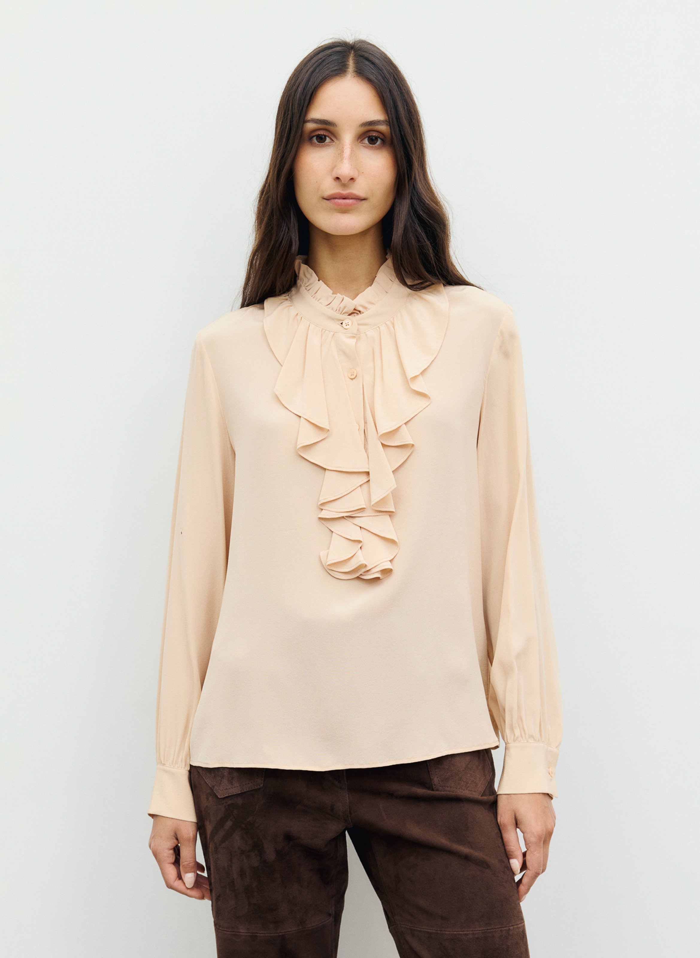 Geblümte Bluse mit Rundhalskragen GERARD DAREL Orange