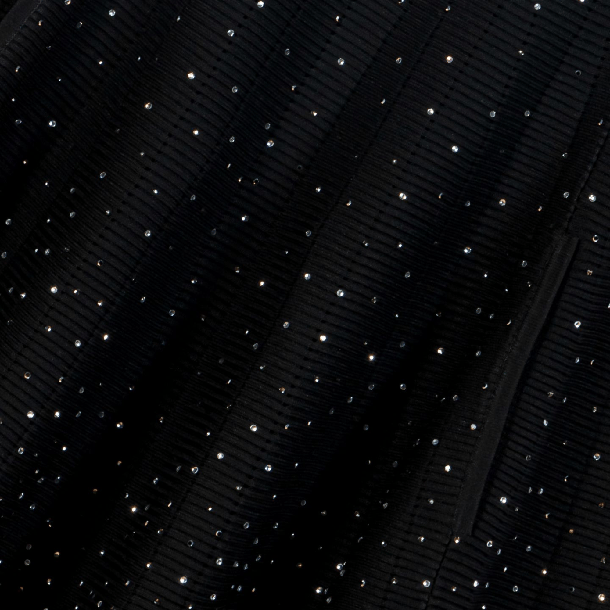 Robe courte évasée à strass MAJE Noir