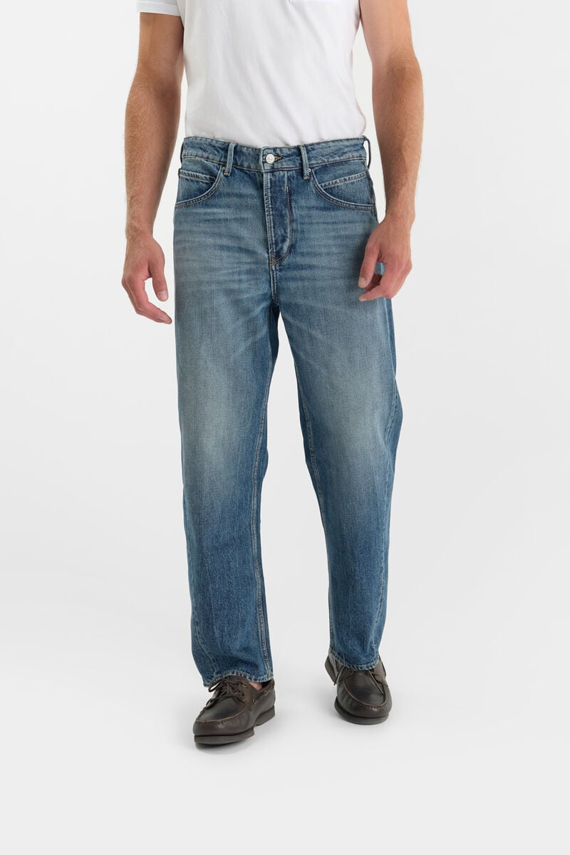 Loose-Fit Buttoned Jeans LE TEMPS DES CERISES Blue