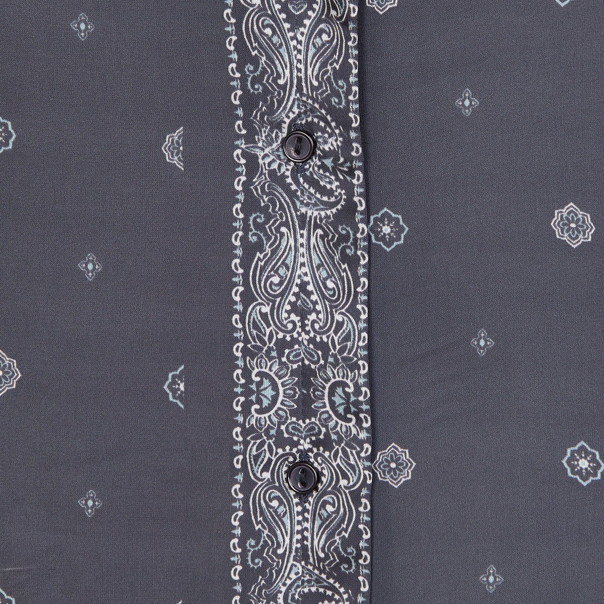 Raja bandana-print satin shirt SWILDENS Black