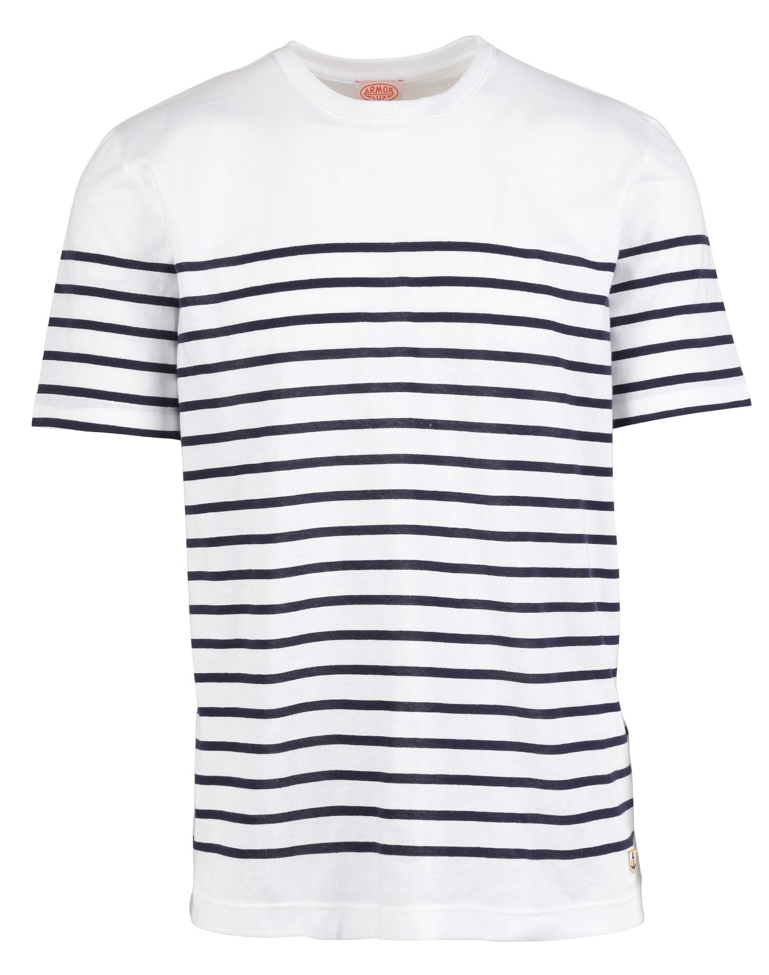 Tee-shirt col rond regular-fit en coton ARMOR LUX Blanc