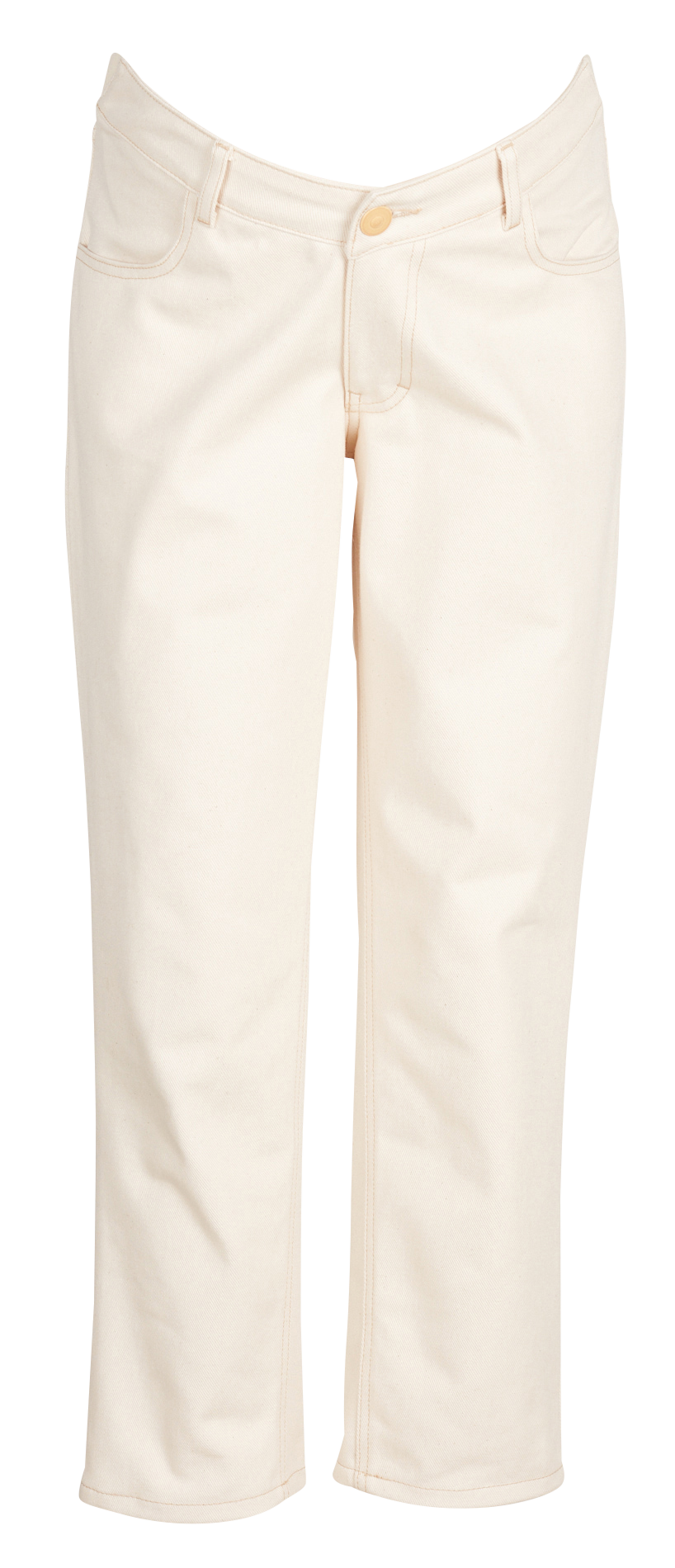 Zwangerschapsjeans van biokatoen NAISSANCE PUBLIQUE Wit