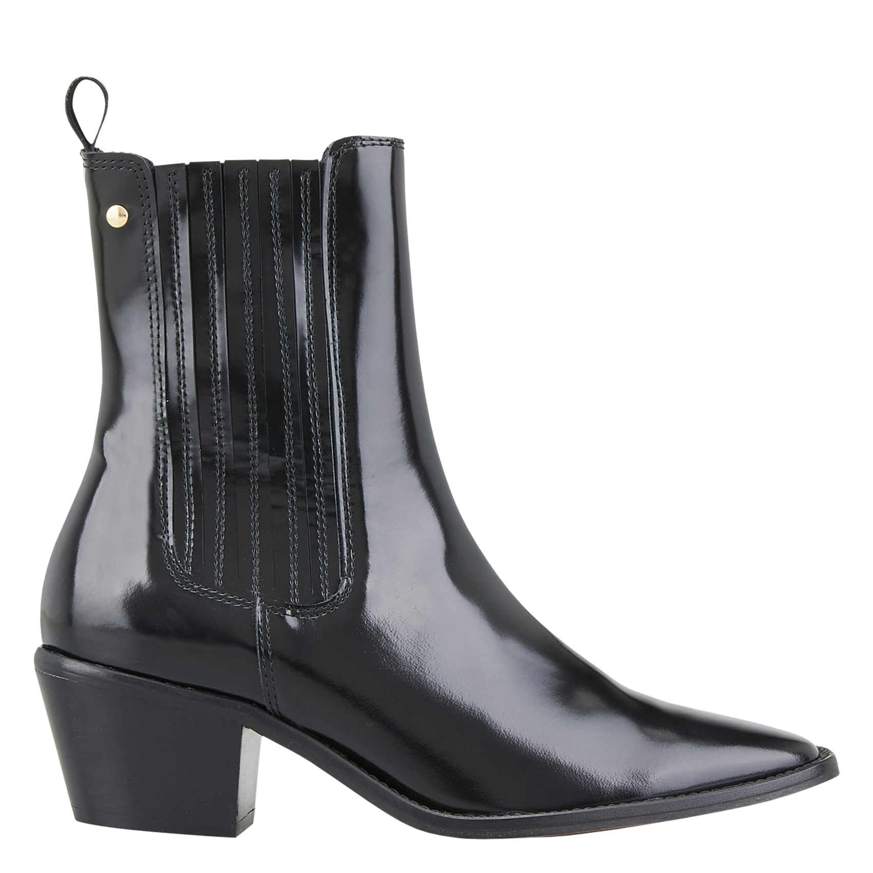 Outlet Cosmoparis France Leather Ankle Boots Noir Cosmoparis Women