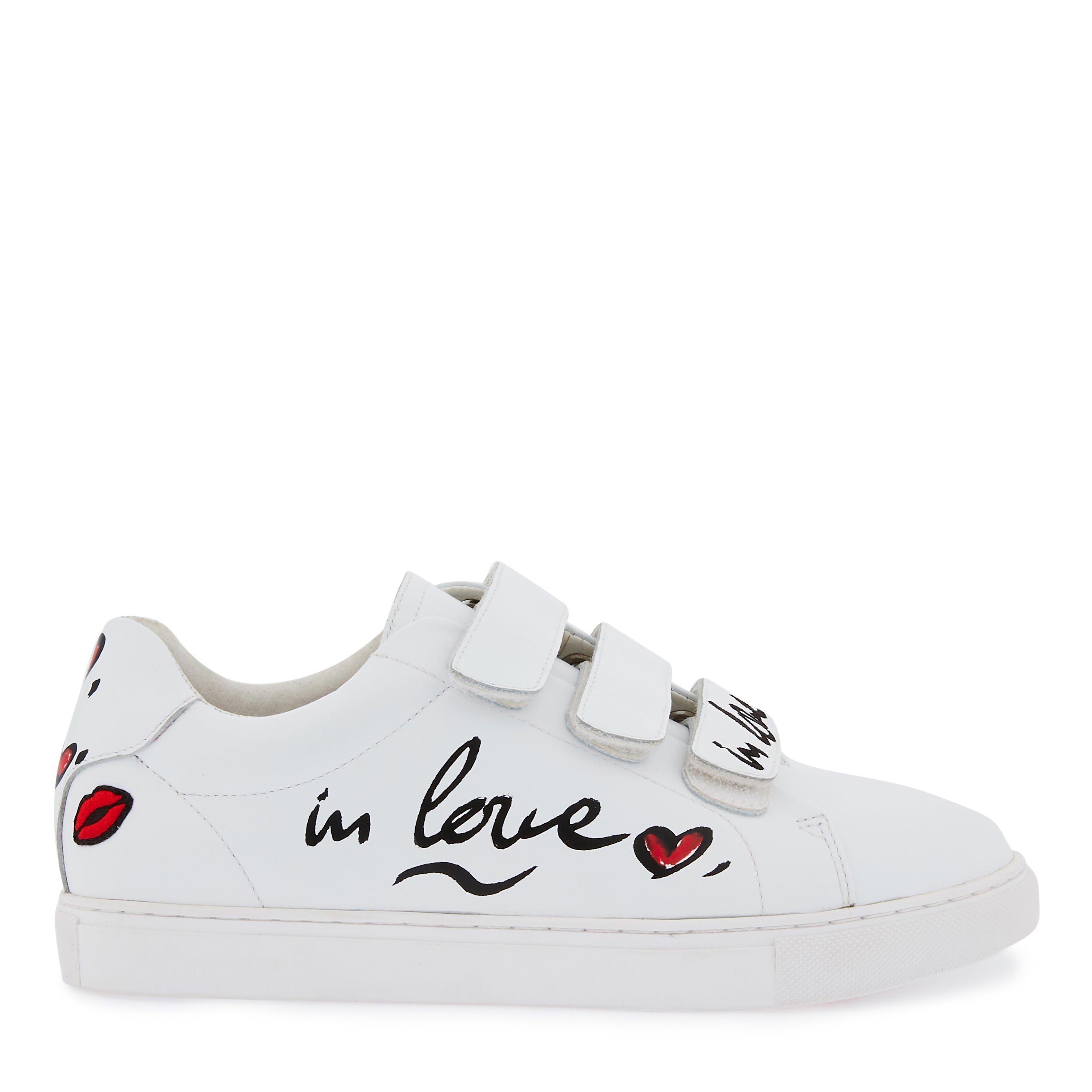 Leather sneakers BONS BAISERS PARIS White