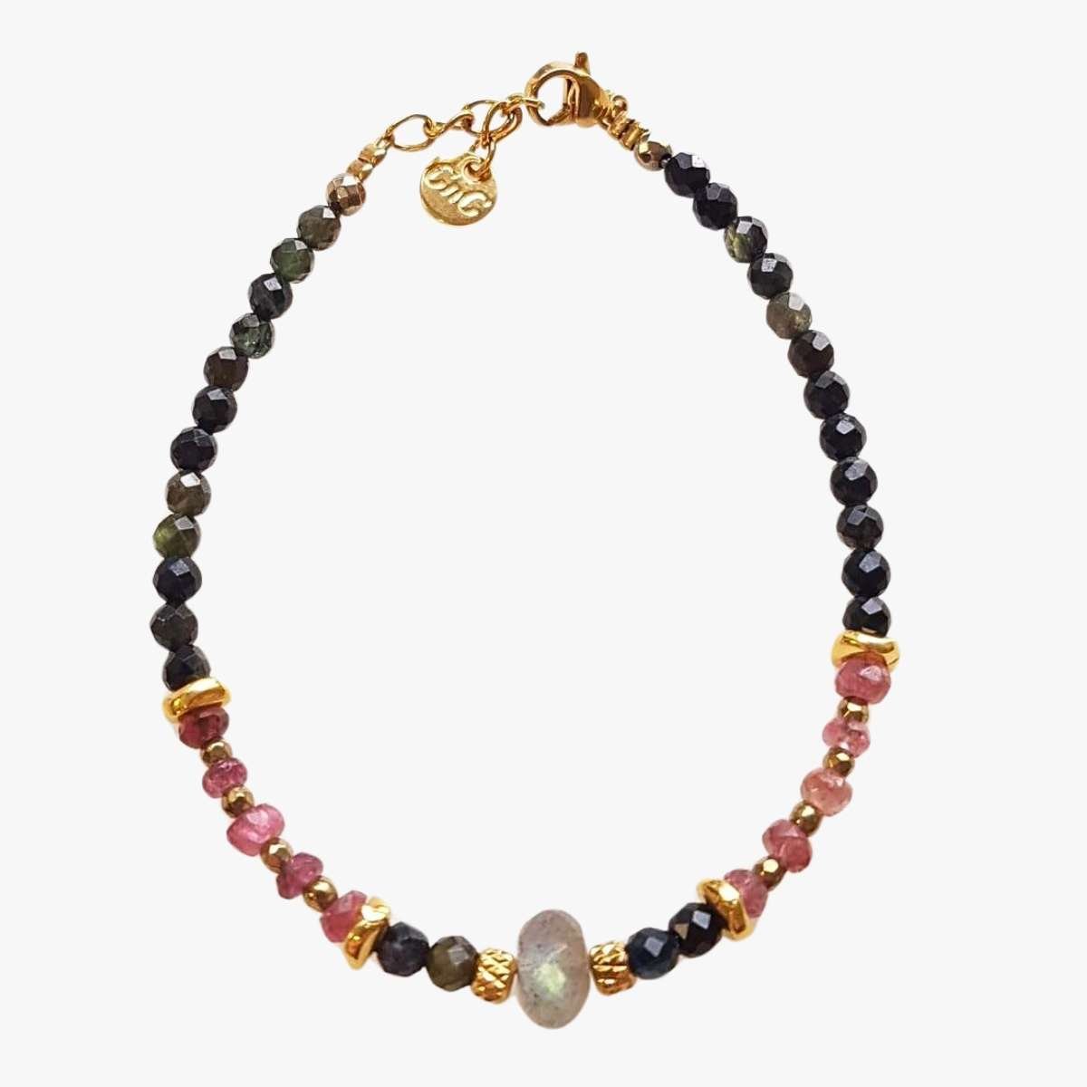 Tourmaline bracelet GINANDGER Multicolored