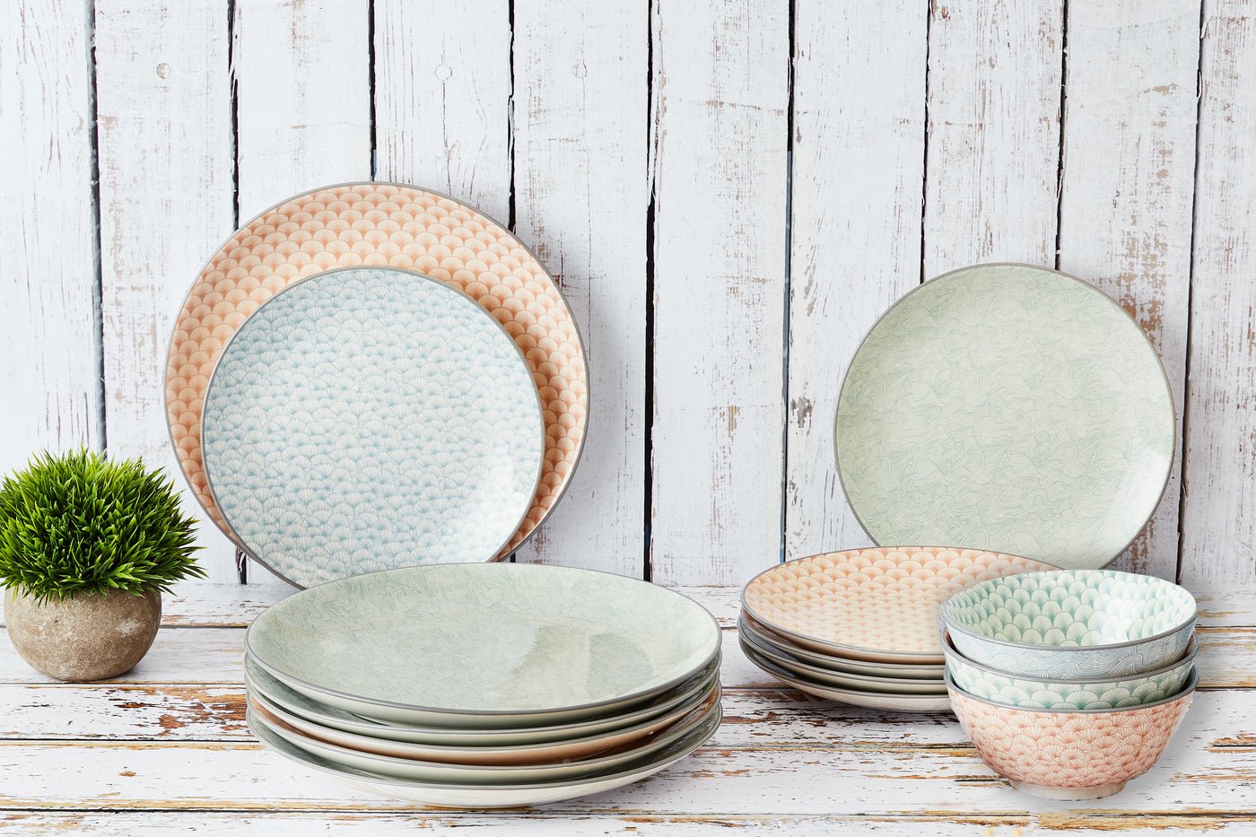 Essentials service - 18 pieces - dark blue BJORN Multicolored